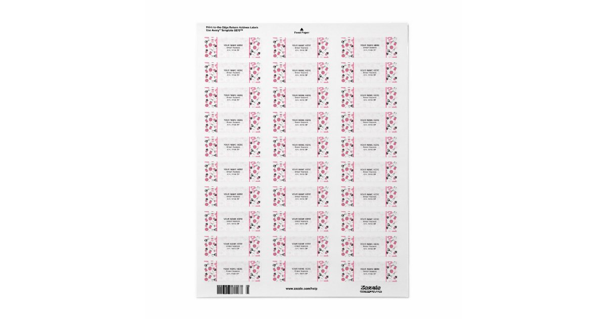 Sewing Themed Address Label | Zazzle