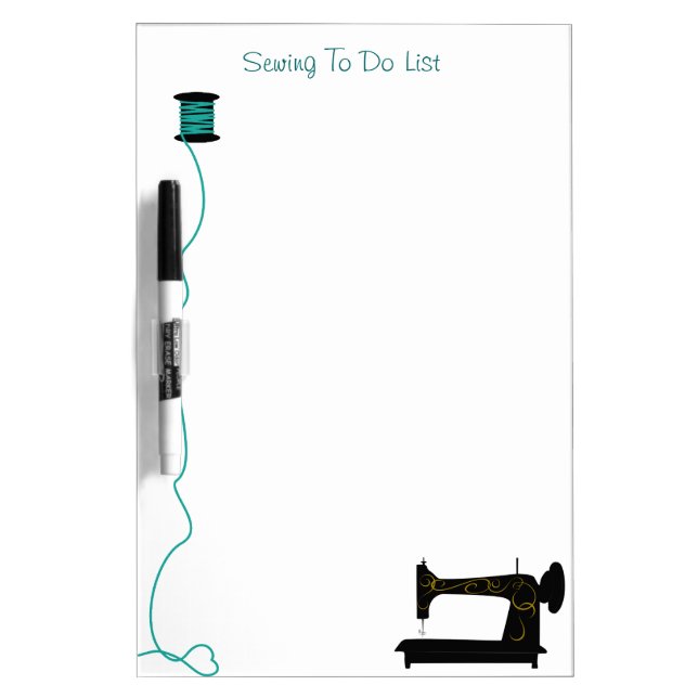 Sewing Themed Dry Erase Board (Front)