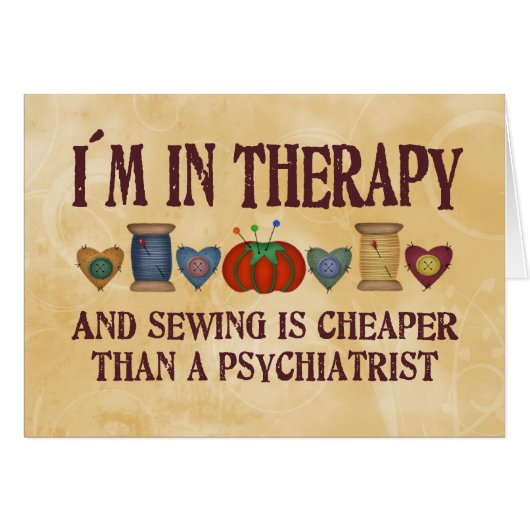 Sewing Therapy Cards (Front Horizontal)