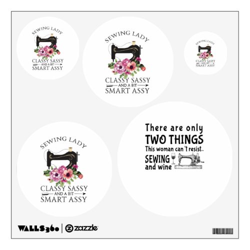 Sewing  There Are Only Two Thing Wall Decal