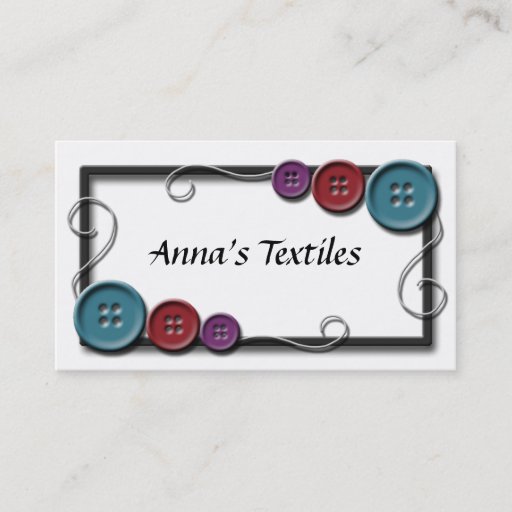 Customizable Sewing Thread Business Cards