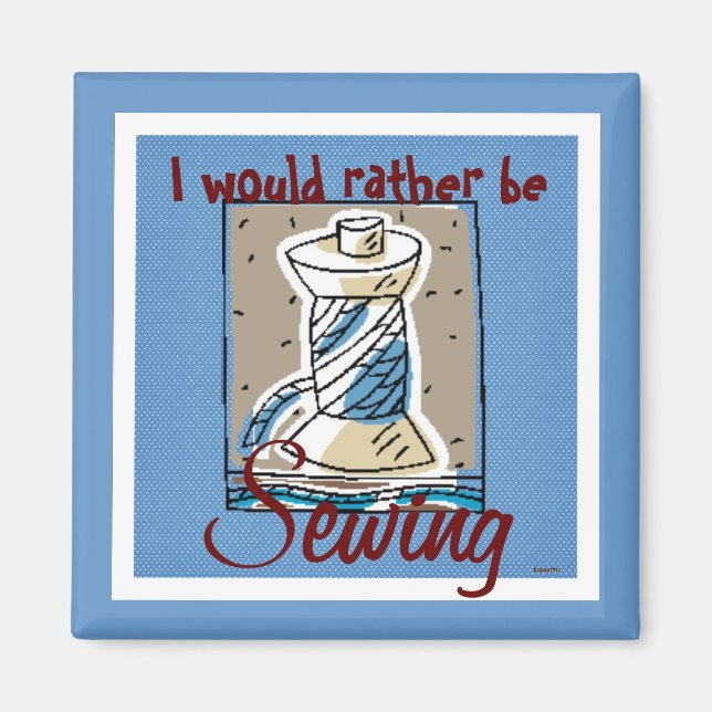 Sewing Thread Magnet  (Front)