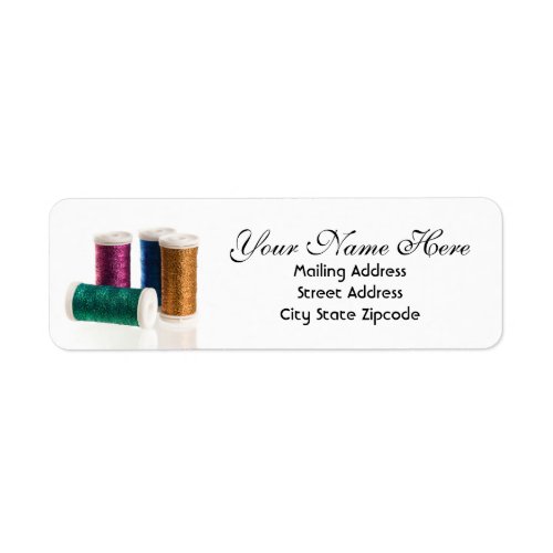 Sewing Thread Return Address Label