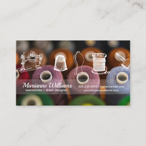 Sewing Thread  Wardrobe Design Tools Business Card