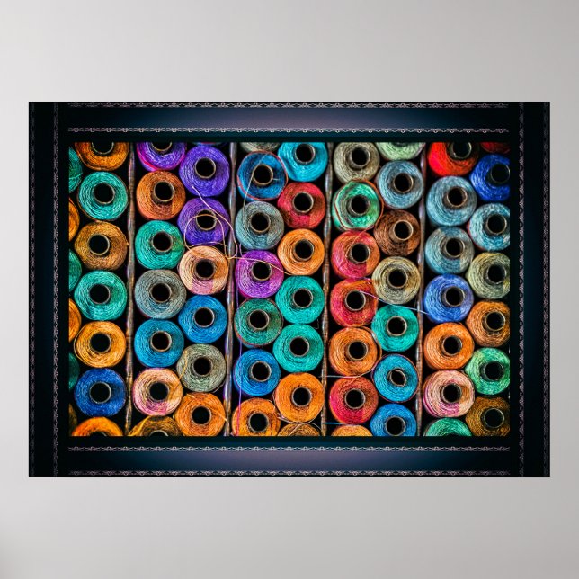Sewing Threads Portrait Poster (Front)