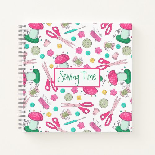 Sewing Time Spiral Notebook