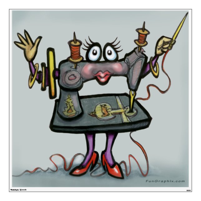 Sewing Wall Decal (Front)