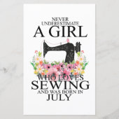Sewing | Who Loves Sewing And Was Born July (Front)