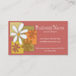 Sewn Flowers Business Cards