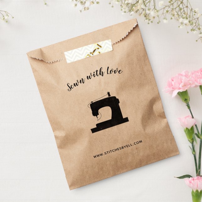 Sewn with Love Sewing Machine Crafts Favor Bag (Sealed)