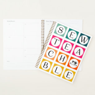 Sewteachable Colorful Squares Planner