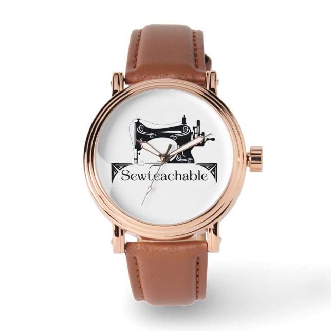 Sewteachable eWatch Watch (Brown) (Front)