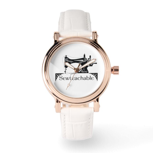 Sewteachable eWatch Watch (White) (Front)