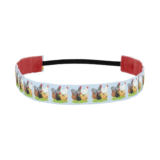 Sex-linked Chickens Quintet Athletic Headband (Front)