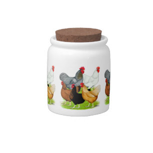Sex-linked Chickens Quintet Candy Jar