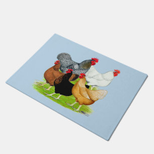 Sex-linked Chickens Quintet Doormat