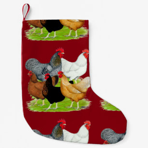Sex-linked Chickens Quintet Small Christmas Stocking