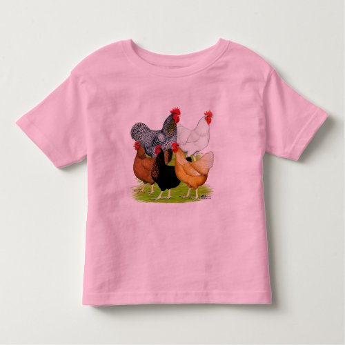 Sex_linked Chickens Quintet Toddler T_shirt