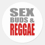 SexBuds &amp; REGGAE Classic Round Sticker