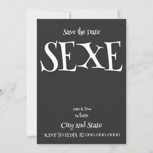 SEXE INVITATION