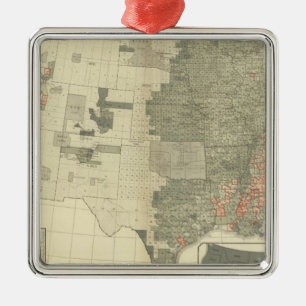 Sexes by counties metal ornament