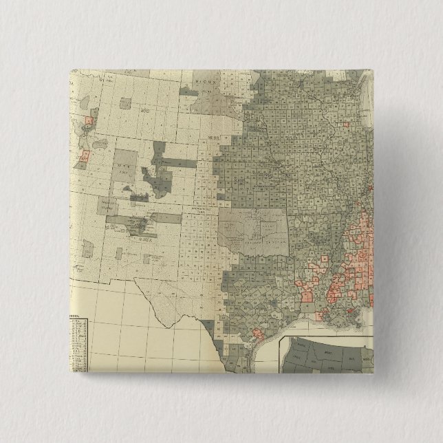 Sexes by counties pinback button (Front)