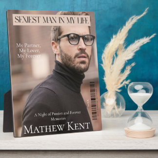 Sexiest Man Magazine photo cover Plaque