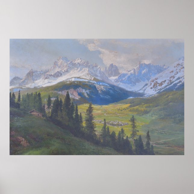 Sextner Sonnenuhr by Konrad Petrides Poster (Front)