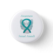 Sexual Assault Awareness Angel Ribbon Pin