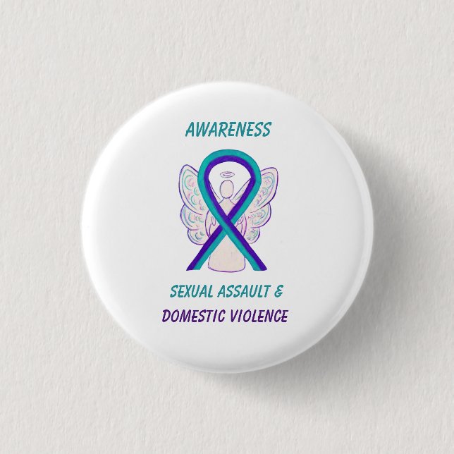 Sexual Assault & Domestic Violence Awareness Pins (Front)