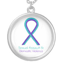 Sexual Assault & Domestic Violence Ribbon Necklace