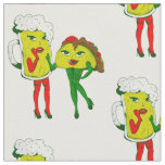 sexy beer taco funny cinco de mayo fabric