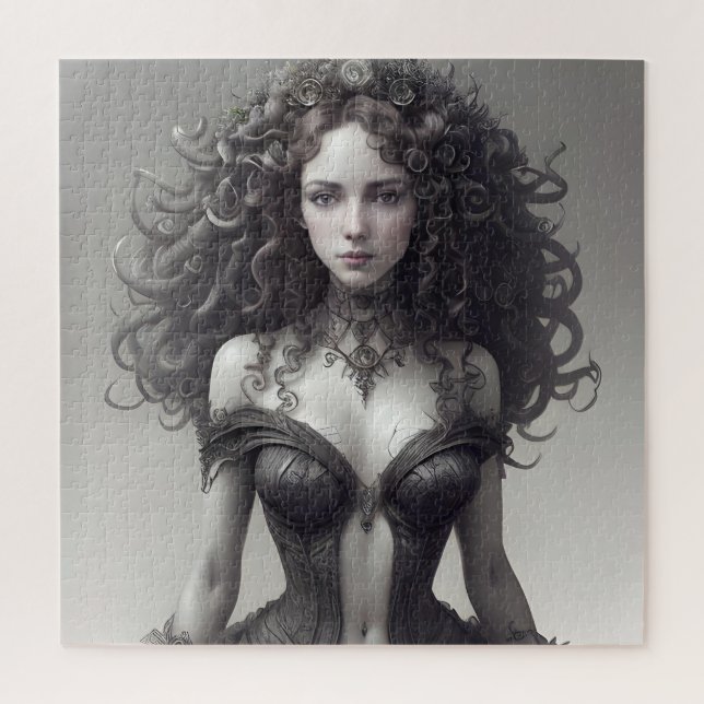 Sexy Black Lingerie Jigsaw Puzzle (Vertical)