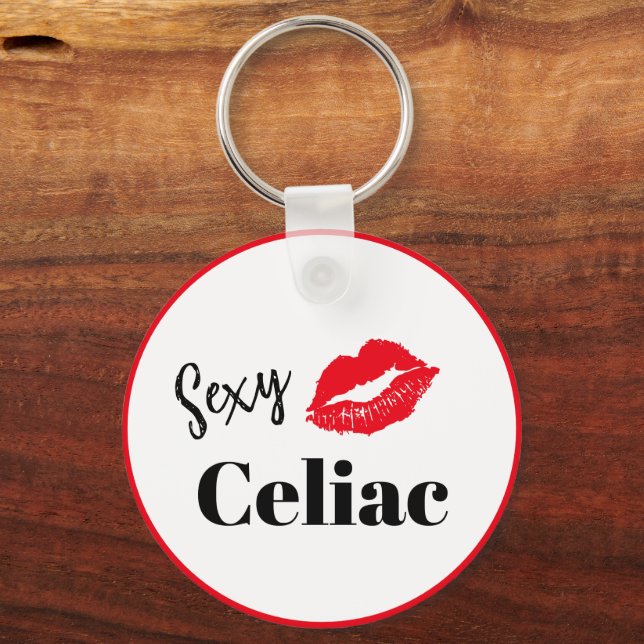 Sexy Celiac Fun Keychain (Front)