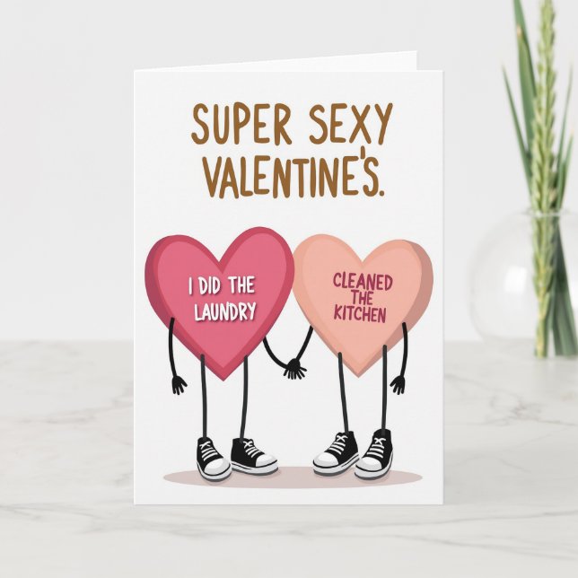 Sexy Chores Valentines Card (Front)