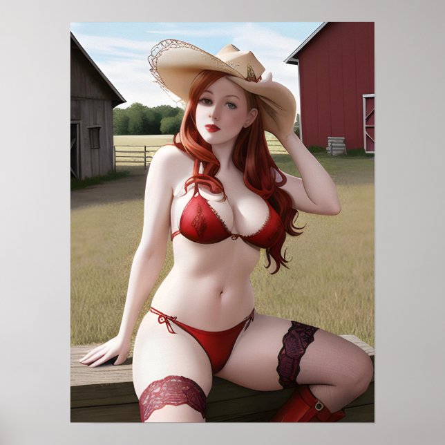 Sexy Cowgirl Poster (Front)