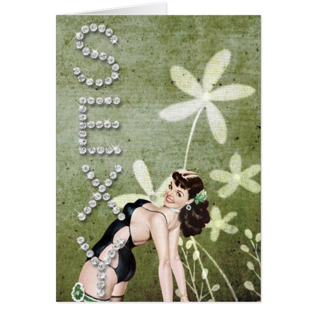 Sexy Diamond Green Cards (Front)