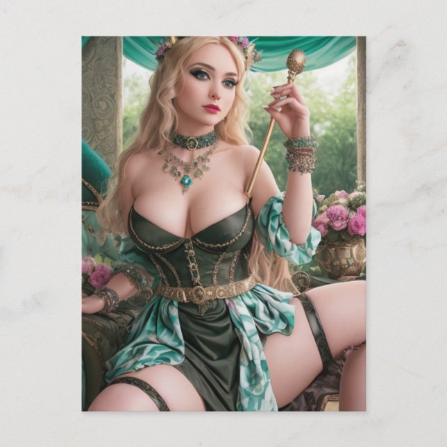 Sexy Fairy Cosplay Postcard (Front)