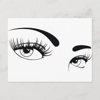 Sexy-female-eyes-vector Postcard by BestStraightOutOf at Zazzle