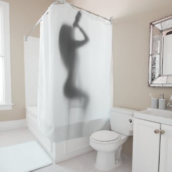 Sexy Girl In Shower Drinking Beer Shower Curtain by UTeezSF at Zazzle