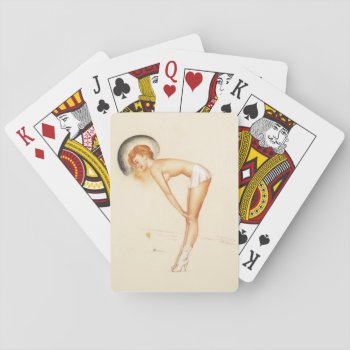Sexy Girl Pin Up Art Playing Cards by Pin_Up_Art at Zazzle