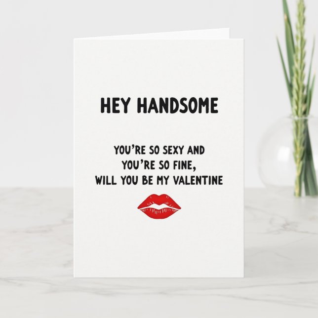 Sexy Handsome Valentine Card (Front)