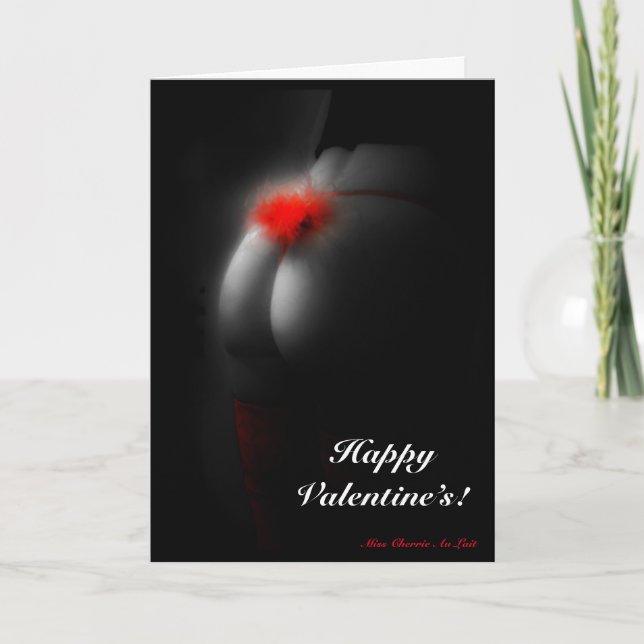 Sexy Happy Valentine's Day Card for Him, Boyfriend (Front)