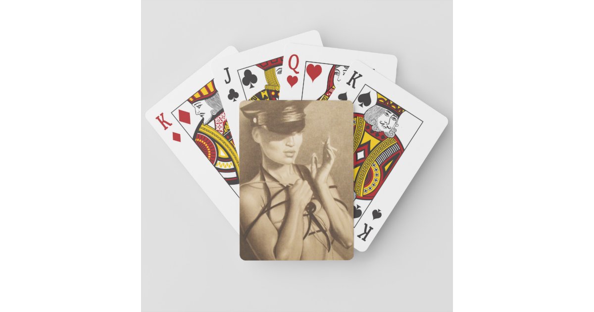Sexy Lady Playing Cards Zazzle 8849