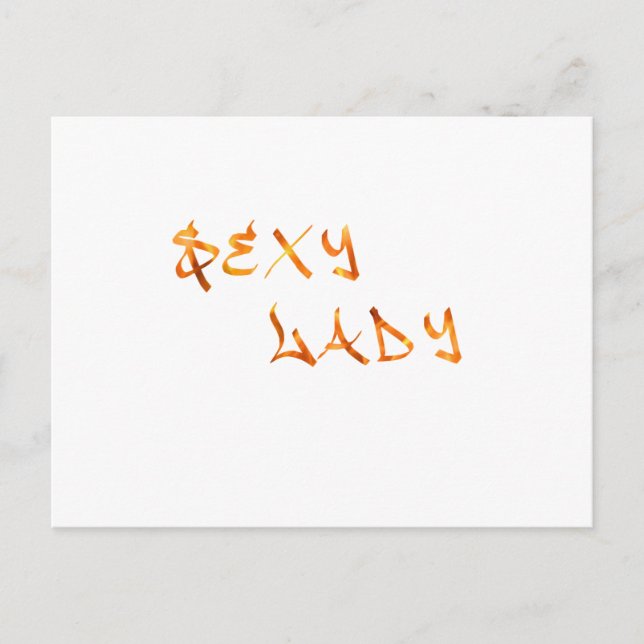 Sexy Lady Postcard (Front)