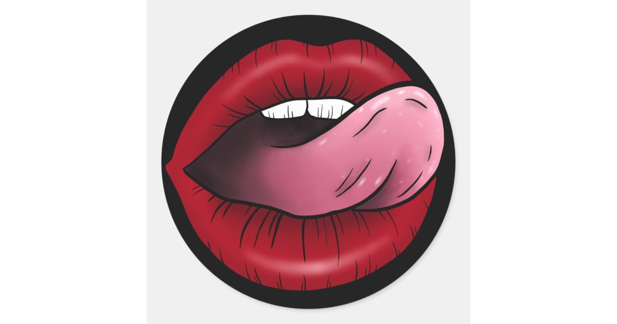 Sexy Lips Sticker Zazzle 3565