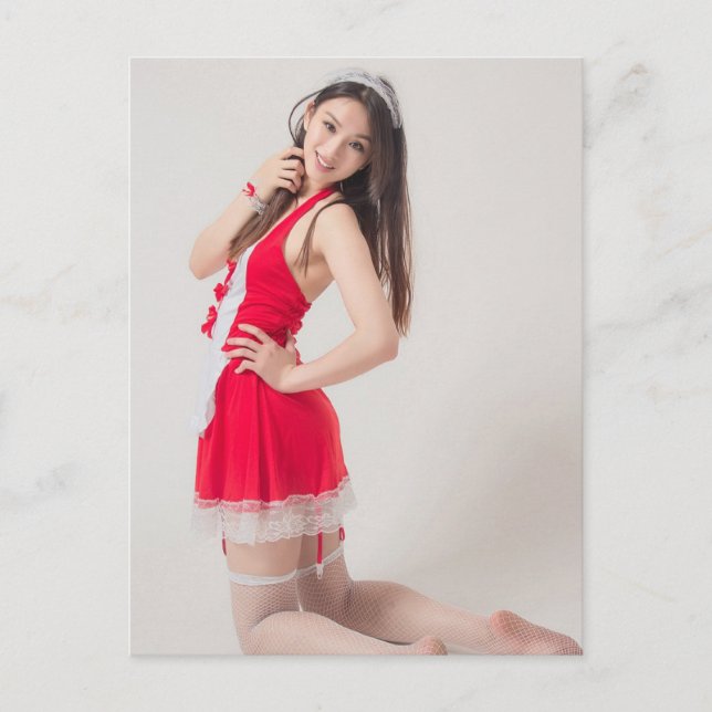 Sexy Maid Postcard (Front)