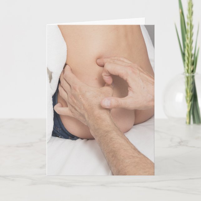 SEXY MASSAGE BIRTHDAY GREETING CARD FOR WIFE HER (Front)