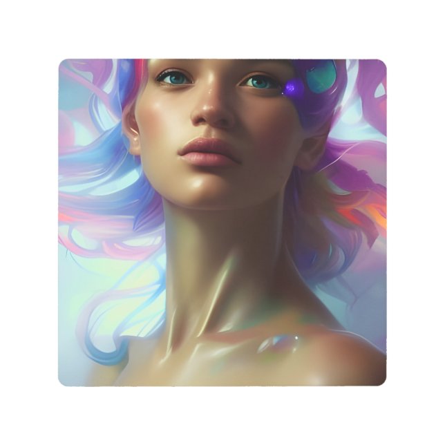 Sexy Mermaid Metal Print (Front)