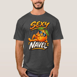 Sexy Navel Funny Orange T-Shirt